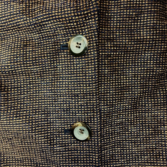 Austin Reed Women 16 Blazer Jacket Brown Textured Button Long Sleeve Size 16‎ - Picture 3 of 10